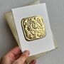 Personalised Gold Foil Sagittarius Birthday Card, thumbnail 3 of 3