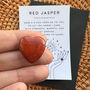 Grounding Red Jasper Heart Crystal, thumbnail 1 of 2