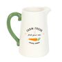 Farm Fresh Carrot Patch Ceramic Flower Jug | Easter Spring Decoration, thumbnail 2 of 2