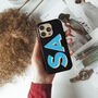Personalised Initials Black Phone Case, thumbnail 2 of 9