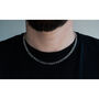 Figaro 5mm Men's Necklace | Silver Stainless Steel / Rhodium Coating, thumbnail 2 of 7