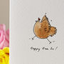 Personalised ‘Dancing Chicken’ Handmade Card, thumbnail 1 of 12
