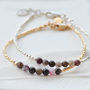 October Birthstone Bracelet With Personalised Tag, thumbnail 5 of 10