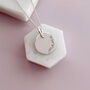 Sterling Silver ‘Mama’ Disc Heart Necklace, thumbnail 1 of 6