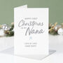 Star Personalised First Christmas As My Nana Card, thumbnail 1 of 3