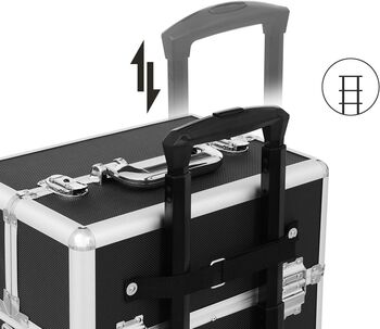 Three In One Makeup Case Beauty Trolley, 4 of 8