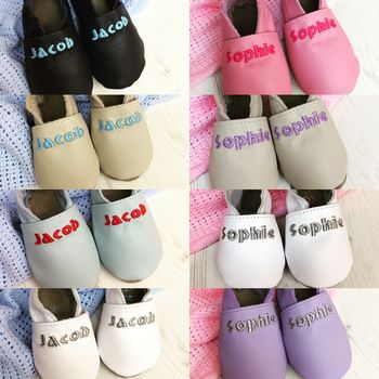 Personalised Unisex 'I'm New' Baby Shoes, 3 of 7