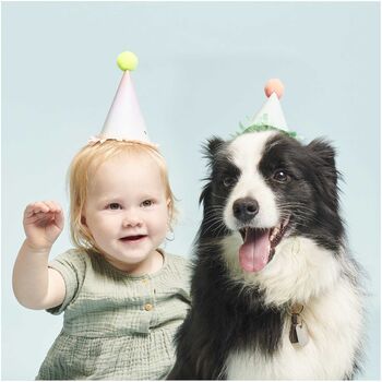 Luxury Pastel Party Hats With Pom Poms X Eight, 4 of 4