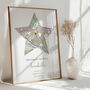 Welcome To The World Ordnance Survey Explorer Personalised Map Print New Baby Gift, thumbnail 1 of 12