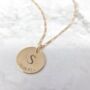 18ct Gold Plated Initial And Date Necklace For Mum, thumbnail 1 of 4