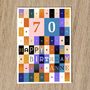 Personalised 70th Birthday Card Age And Name, thumbnail 5 of 10