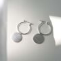 Sterling Silver Omega Drop Earrings, thumbnail 4 of 8