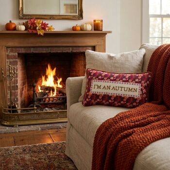 'I'm An Autumn' Needlepoint Pillow, 2 of 6