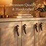 Antique Brass Perched Parrot Drawer Knob, thumbnail 6 of 9
