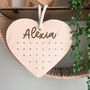 Personalised Wooden Heart Earring Holder, thumbnail 3 of 3