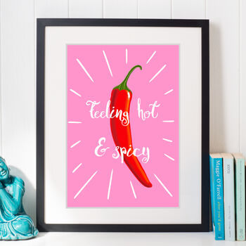 Feeling Hot And Spicy Chilli Art Print, 2 of 4