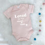 Loved By My Mummy And Daddy Valentines Babygrow, thumbnail 1 of 8