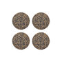 Speckled Round Cork Coasters Set Of Four: Navy, thumbnail 2 of 3