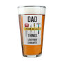Beer Gifts For Him Personalised Pint Glass, thumbnail 2 of 5