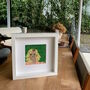 Personalised Portrait Framed Knitted Art, thumbnail 1 of 5