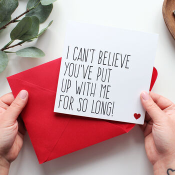 'you've Put Up With Me For So Long' Card By Purple Tree Designs ...