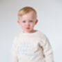 First Time Flyer Personalised Emb Holiday Sweatshirt, thumbnail 2 of 6