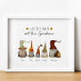 Personalised Halloween Gnome Family Print | Gift For Mum, thumbnail 2 of 3