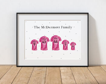 Personalised Football Shirt Print, 3 of 5