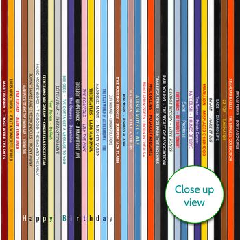 Personalised Music Print Record Collection Gift, 2 of 7