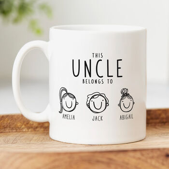 'This Uncle Belongs To' Personalised Mug, 4 of 9