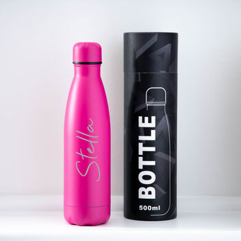 Personalised Large Name Thermos Water Bottle, 4 of 12