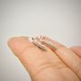 Sterling Silver Feather Stud Earrings, thumbnail 2 of 8
