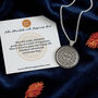Celtic Happiness Mandala Personalised Silver Necklace, thumbnail 4 of 12
