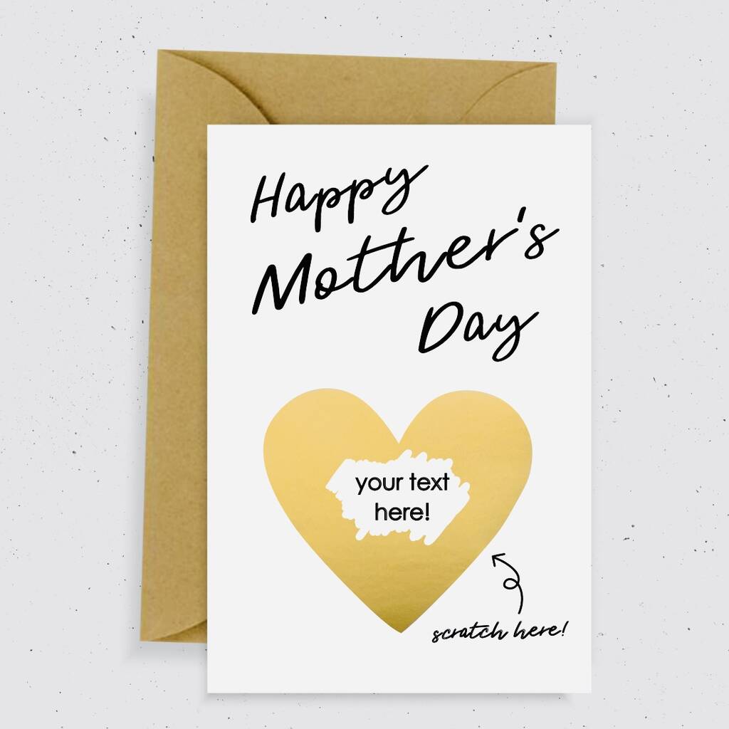 Happy Mother's Day Scratch Card / Gold By momo+boo