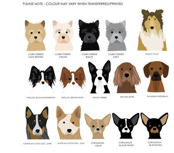 Personalised Confetti Dog Breed Birthday Card, 7 of 10