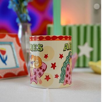 Aries Zodiac Mug – Star Sign Birthday Gift, 5 of 7