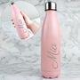 Personalised Pink Metal Insulated Drinks Bottle, thumbnail 6 of 6