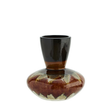 Brown And Amber Glazed Vase Pre Order January, 2 of 2