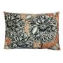 Large Coral Poppy Velvet Cushion, thumbnail 5 of 6