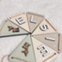Woodland Nursery Bunting Custom Name Garland With Animals, thumbnail 2 of 10