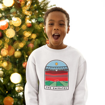 Personalised Football Stadium Sweatshirt For Children, 2 of 8