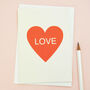Love In A Heart Valentine's Greetings Card, thumbnail 1 of 2