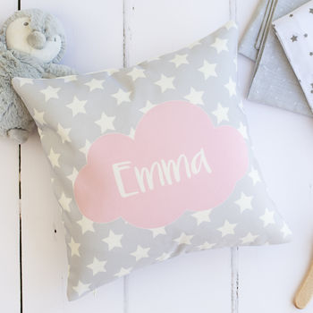 Personalised Pink Star Cushion, 2 of 2