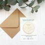 Wedding Rings Wooden Save The Date Magnet, thumbnail 2 of 8