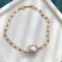 Handcrafted Baroque Freshwater Pearl Bracelet, thumbnail 2 of 5