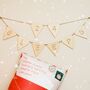 Christmas Countdown Wooden Advent Bunting, thumbnail 1 of 3