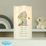 Personalised Tiny Tatty Teddy Cuddle Bug Nightlight LED Candle – Gift For Christening Or New Baby, thumbnail 3 of 5