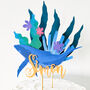 3D Blue Whale Under The Sea Cake Topper, thumbnail 2 of 3