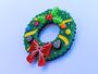 Christmas Wreath Brooch On Acrylic / Xmas Wreath Brooch, thumbnail 2 of 12