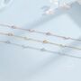 Sterling Silver Cz Moon And Star Motif Bracelet, thumbnail 6 of 12